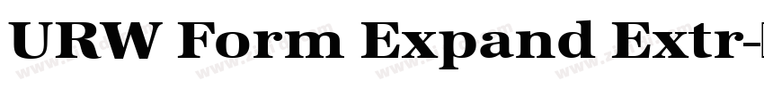 URW Form Expand Extr字体转换